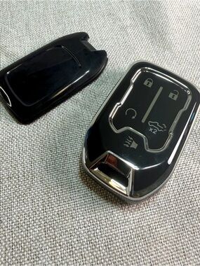 Black Chrome TPU Key Fob Cover for Chevy